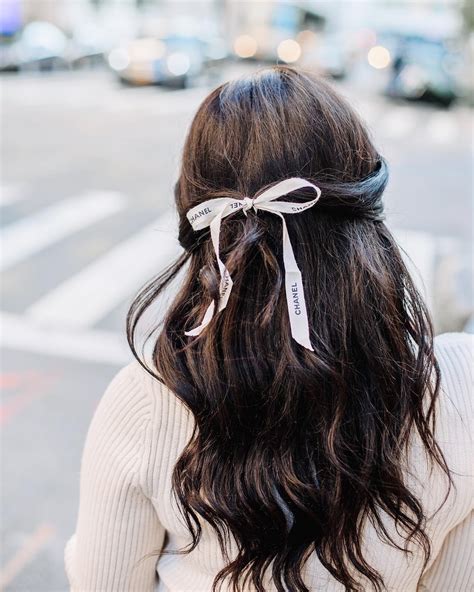 chanel ribbon hair